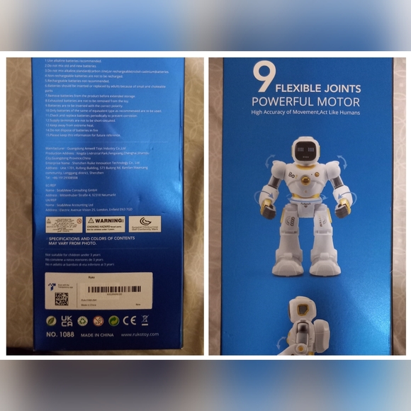 New in Box Smart Robot Toy- Carle App Bluetooth Voice Controlled- Gold - Picture 8 of 11